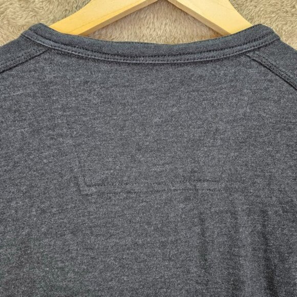 G.H. Bass & Co. Henley Shirt Mens Size XL Gray Thermal Long Sleeve - Picture 10 of 11